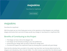 Tablet Screenshot of mojoskins.com